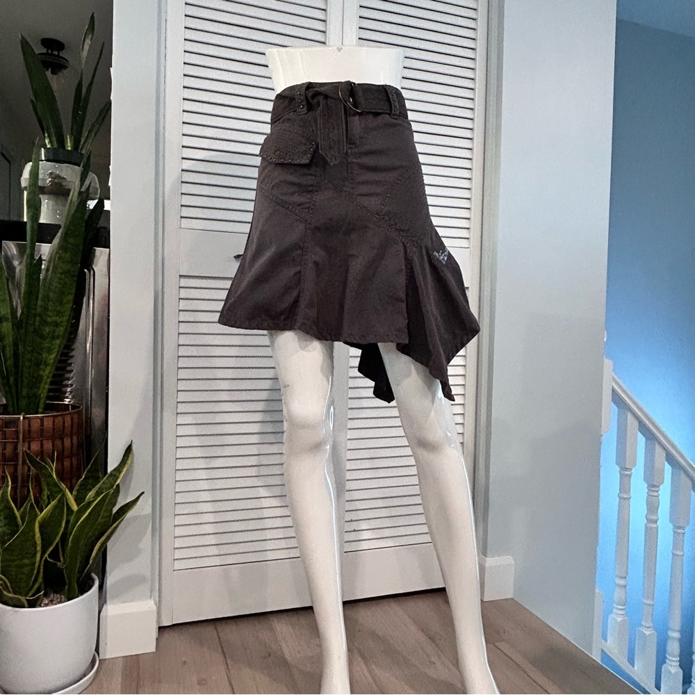 Esprit Asymmetrical Skirt in Brownish-Gray